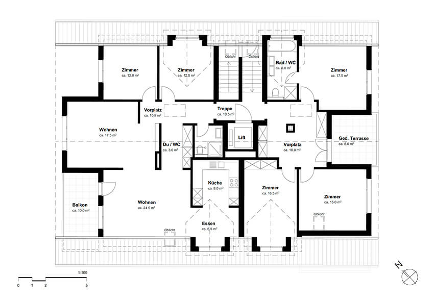 Grundrissplan Wohnung