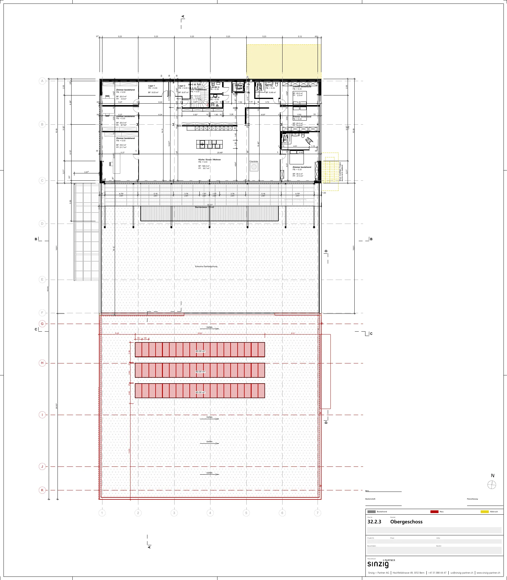 Murtenstrasse 38 Laupen – Grundriss Obergeschoss