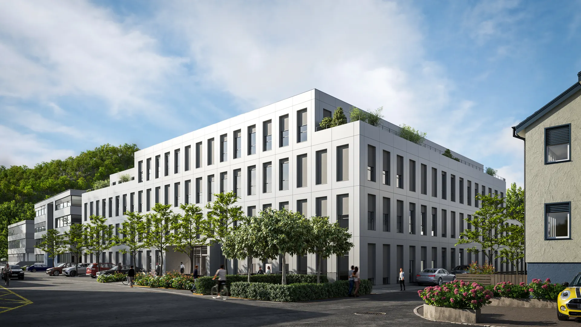 Schildareal Neubau E2