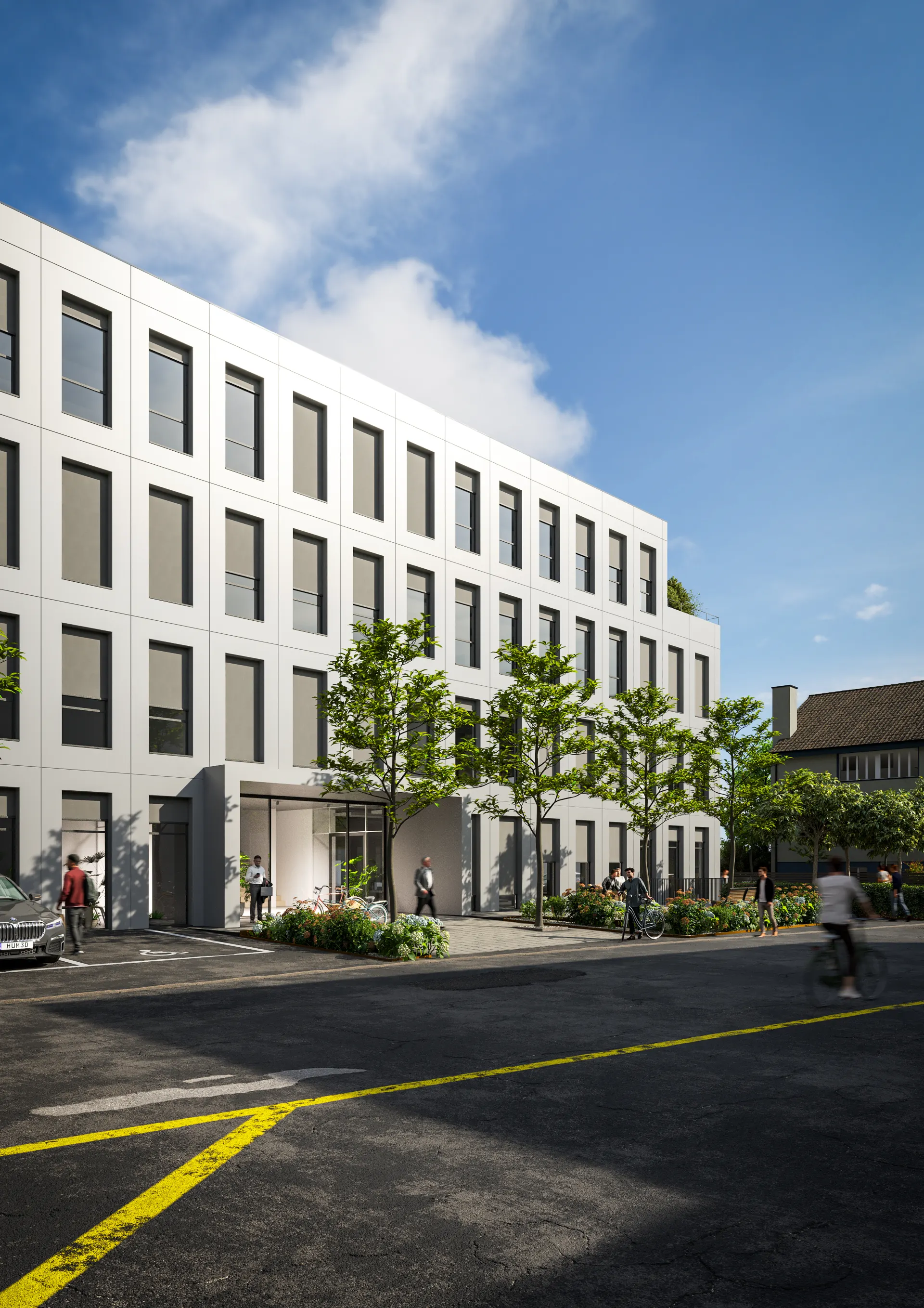 Schildareal Neubau E2 Liestal – Aussenansicht Strassenseite