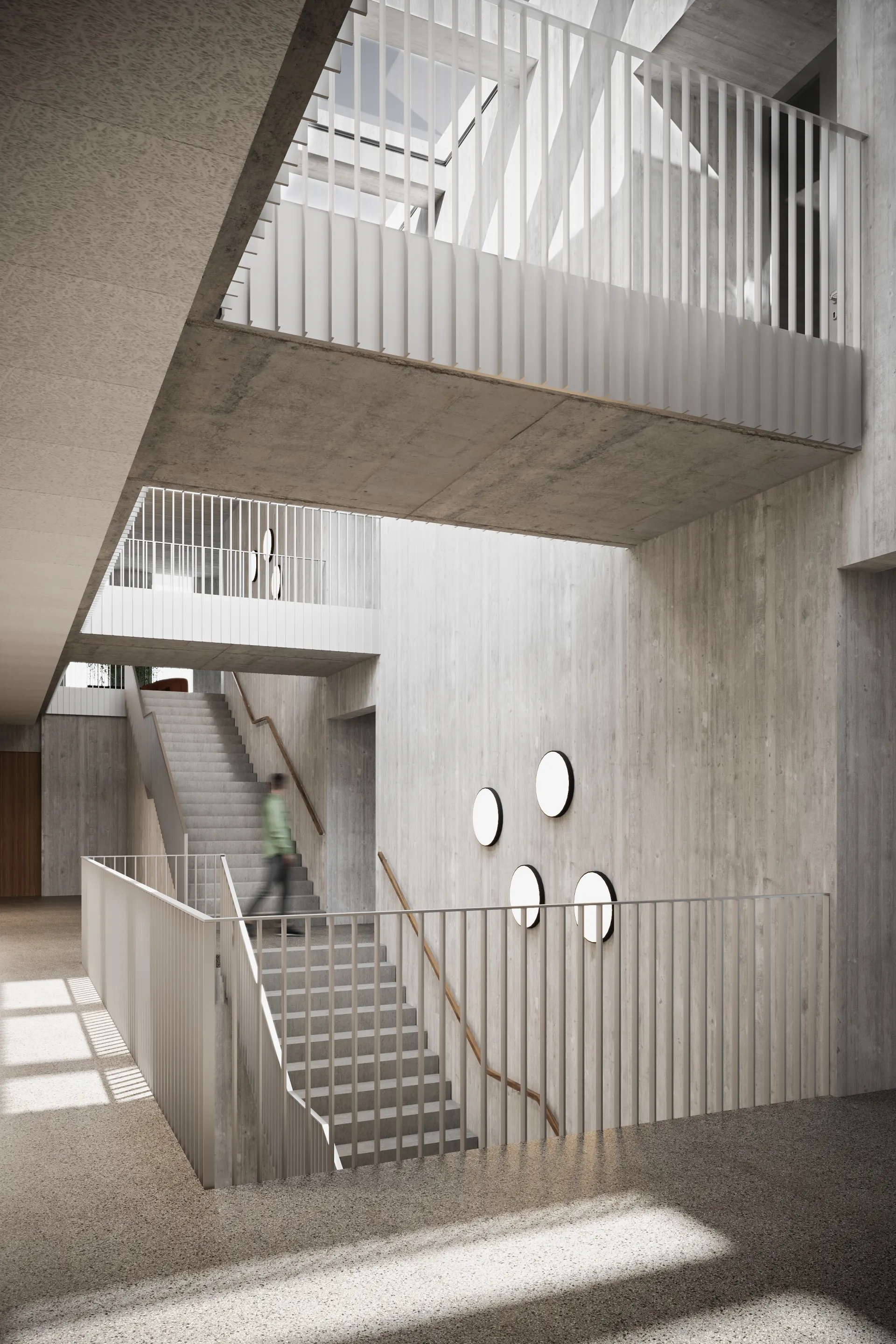 Schildareal Neubau E2 Liestal – Treppenhaus Ansicht 2